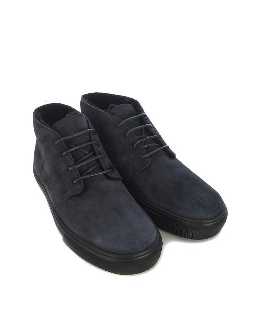 Tod's Black Suede Desert Boots for men