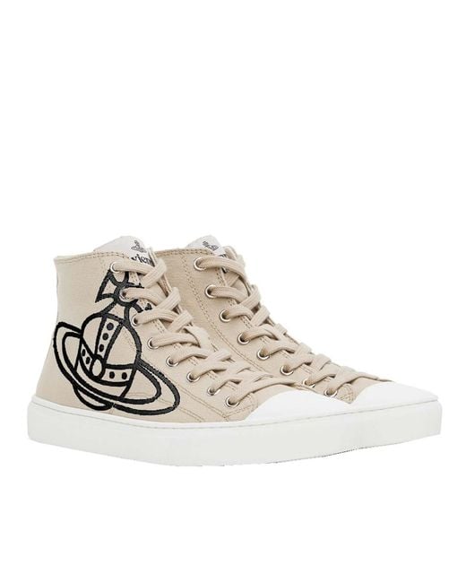 Vivienne Westwood White Plimsoll High Top for men