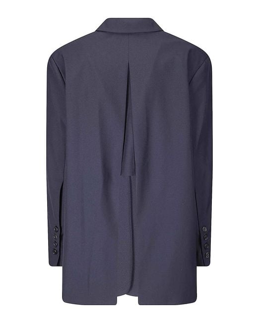 LA PISCINE Blue Split Blazer