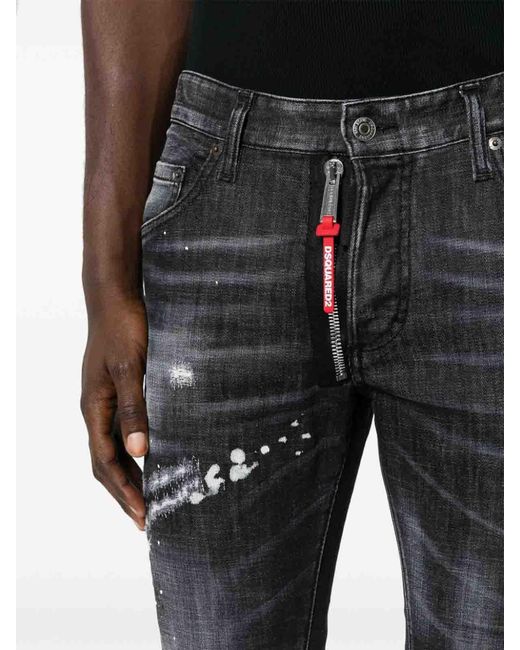DSquared² Black Skinny Jeans for men