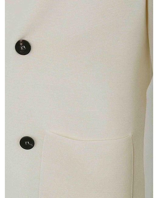 FILIPPO DE LAURENTIIS White Double Breasted Jacket for men