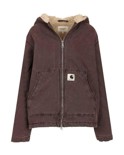 Carhartt Brown Hooded Mitch Jacket