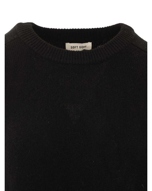 Soft Goat Black Boyfriend Sweater