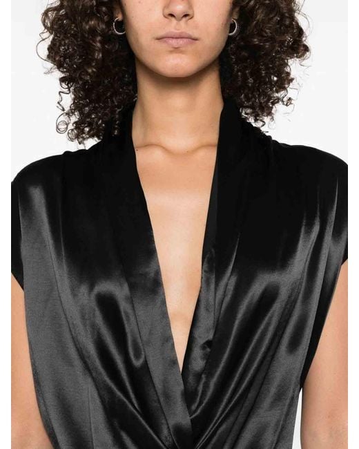 Alberta Ferretti Black Blouses