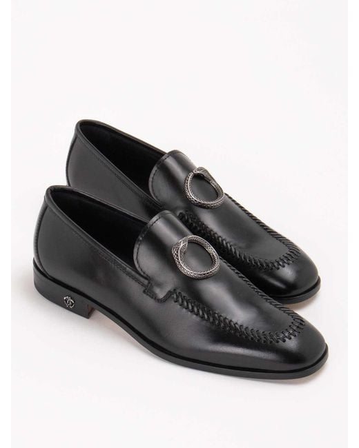 Roberto Cavalli Gray Loafers for men