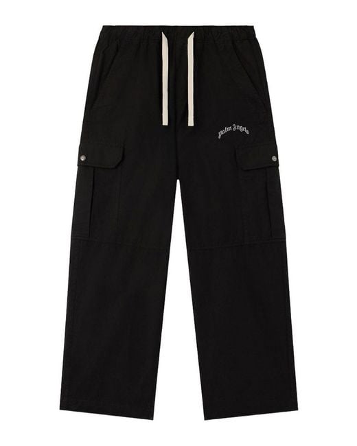 Palm Angels Black Cargo With Logo for men