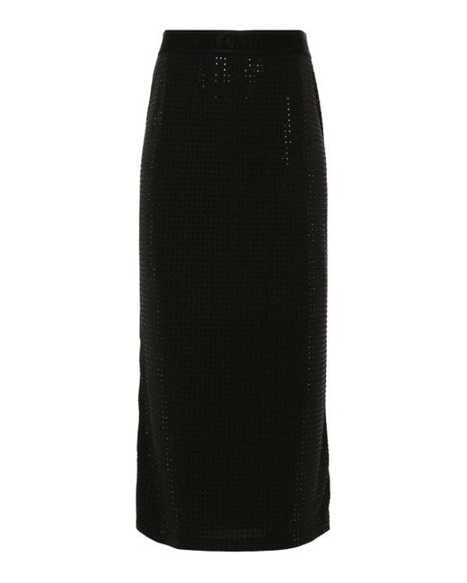 Versace Jeans Couture Black Midi Skirts