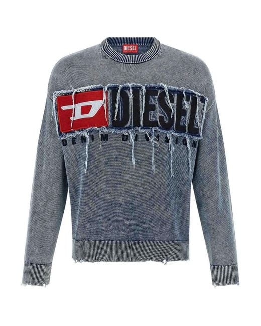 DIESEL Blue K-Fronzi Sweater for men