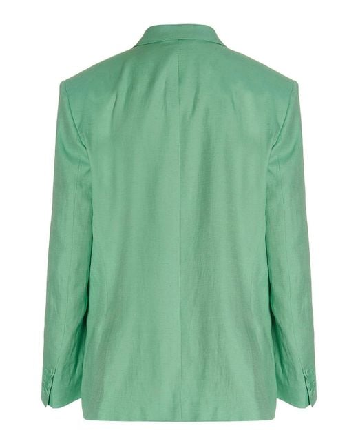 Stella McCartney Green Oversize Blazer Jacket