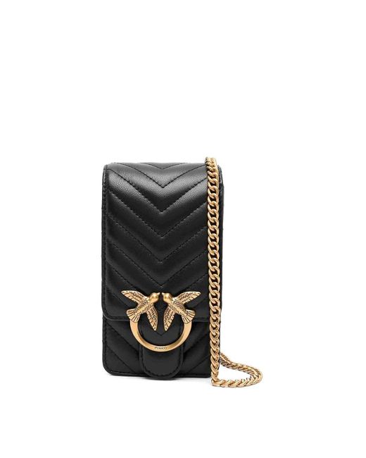 Pinko Black Love One Smartphone Bag