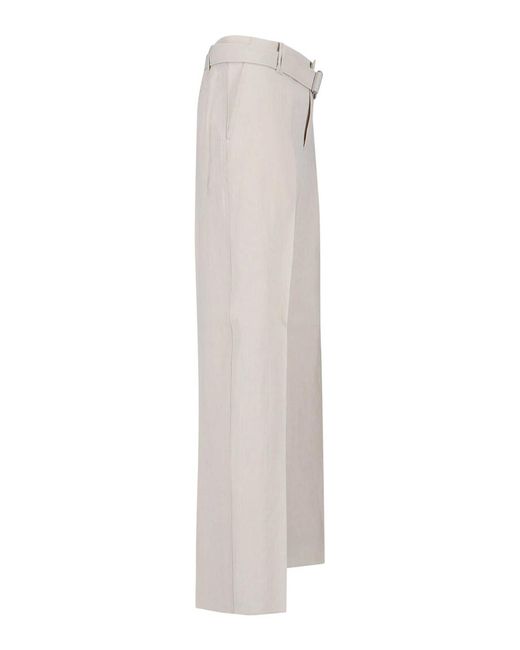 Lardini White Tailored Trousers for men
