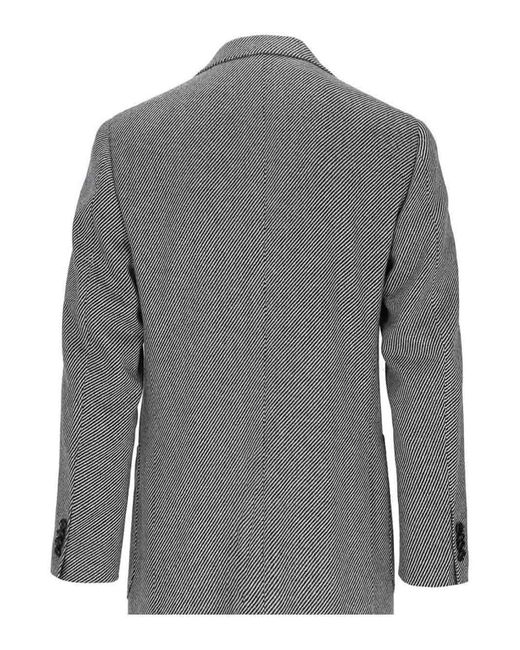 Cesare Attolini Gray Blazer Monopetto for men