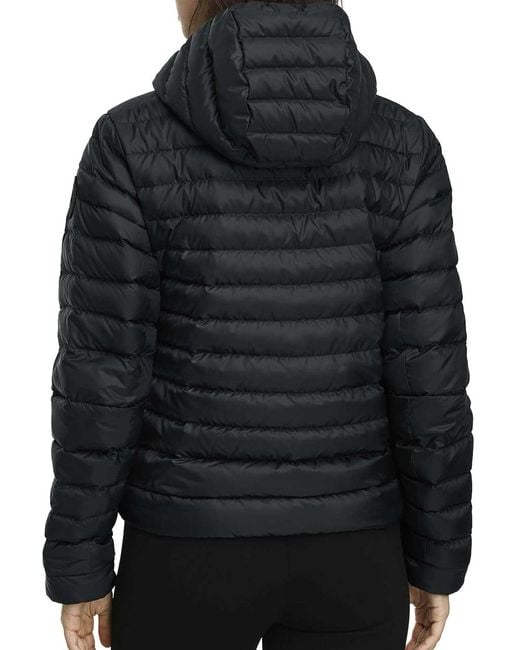 Canada Goose Black Aethera Tonal Label Hooded Jacket