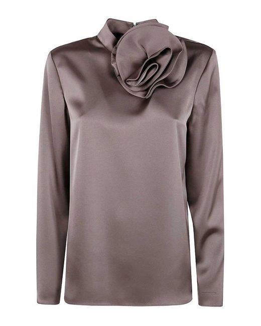 Emporio Armani Brown High Neck Pullover