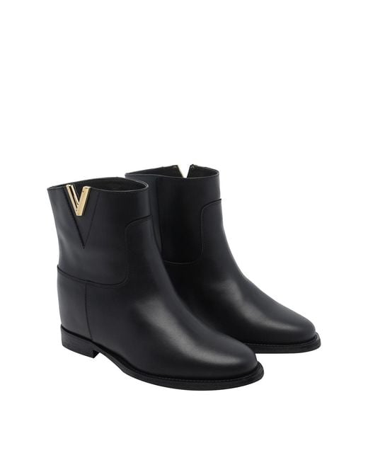Via Roma 15 Black V Booties