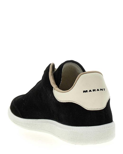 Isabel Marant Black Suede Logo Sneakers for men