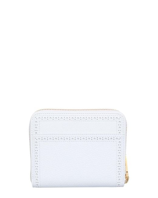 Thom Browne White Wallet With Zip