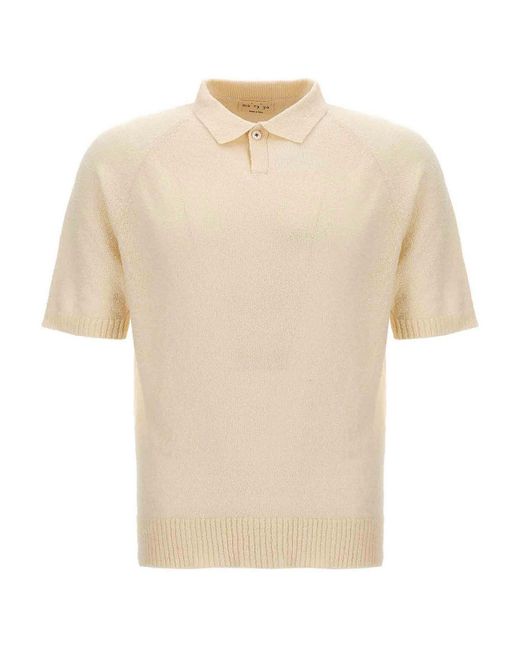 Ma'ry'ya Natural Cotton Polo Shirt for men