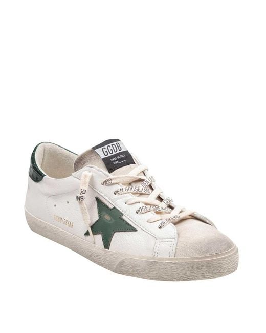 Golden Goose Deluxe Brand White Super Star Sneakers for men