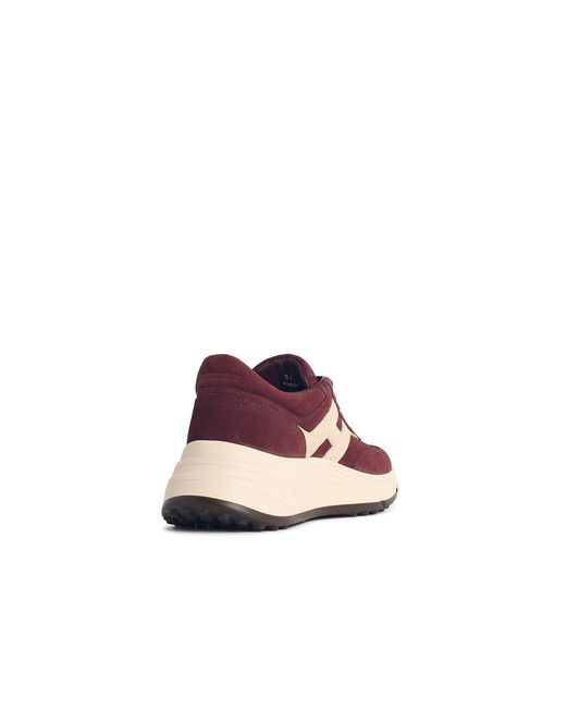 Hogan Purple Hi-Fi' Burgundy Suede Sneakers