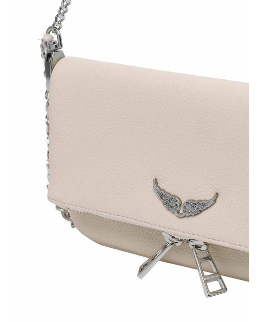 Zadig & Voltaire White Nano Rock Crossbody Bag