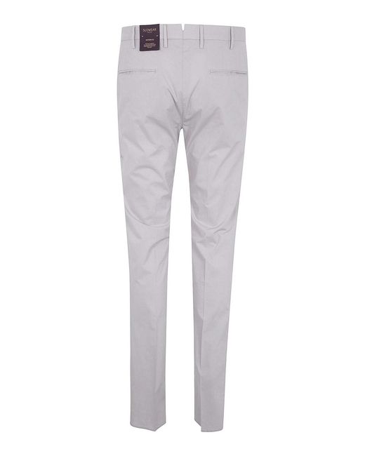 Incotex Gray Classic Chino Trousers for men