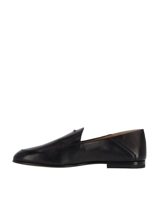 Tod's Black Lambskin Moccasins