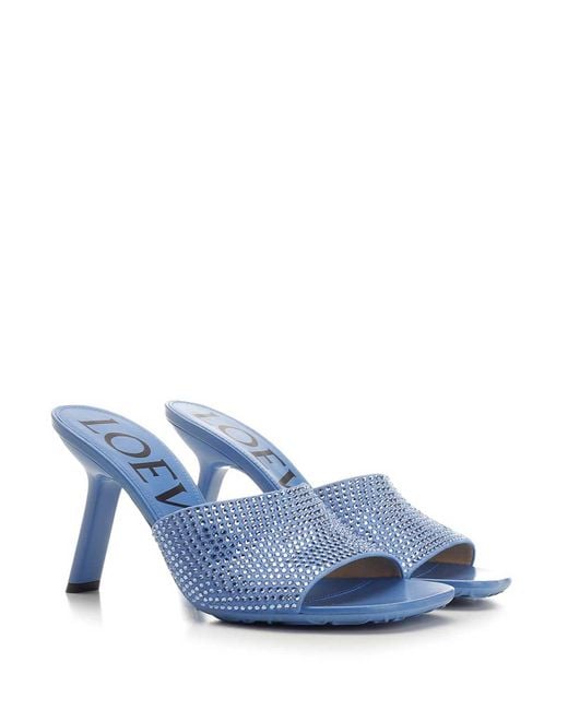 Loewe Blue Petal Sandals Light