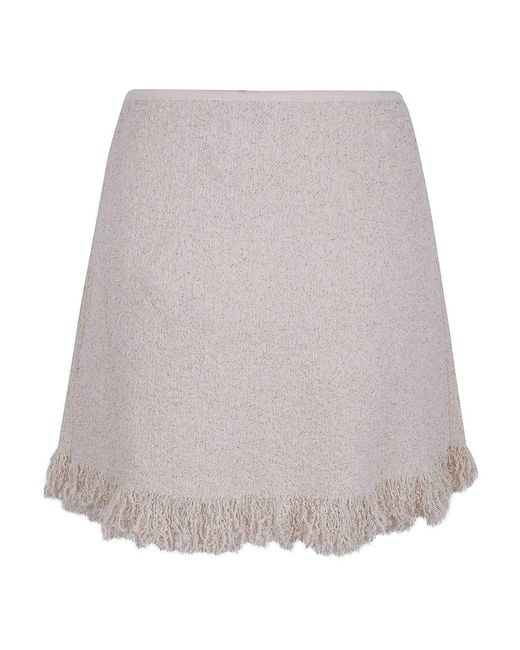 Elisabetta Franchi Gray Mini Knit Skirt