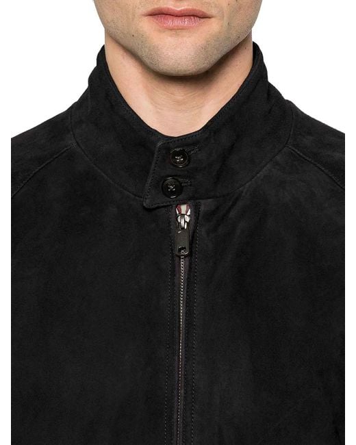 Baracuta Black G9 Suede Jacket for men