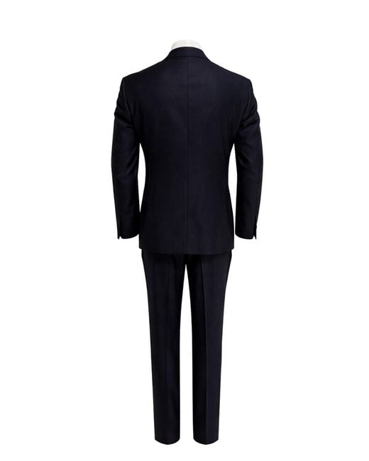 Franzese Collection Black Double-Breasted Pioneer Tuxedo Suit for men