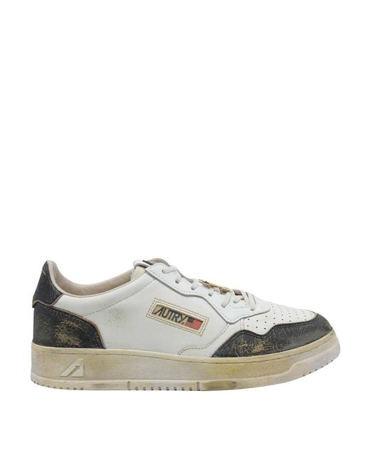 Autry Black Medalist Super Vintage Sneakers for men
