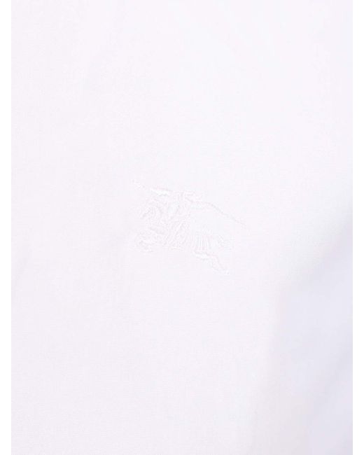 Burberry White Slim Fit Shirt for men