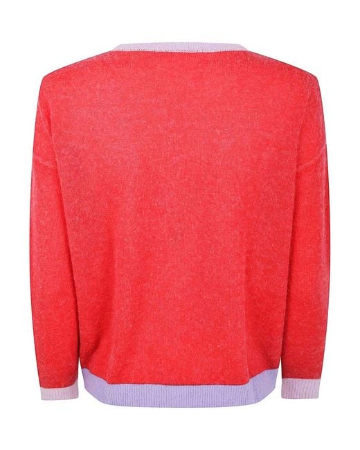 In bed with You Red Wide Sleeves V Neck Cardigan