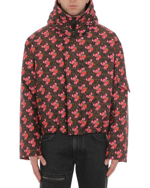 Moschino Brown Winter Jackets for men