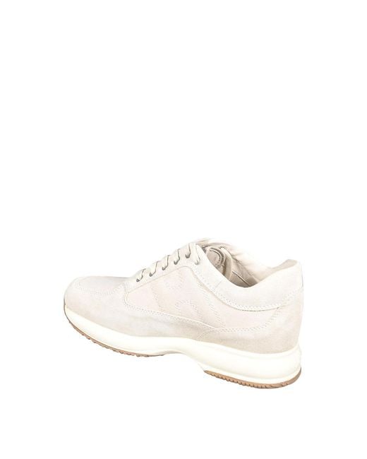 Hogan White Flat Shoes for men