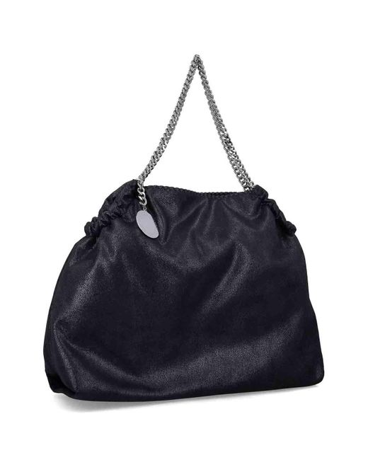 Stella McCartney Blue Falabella Drawstring Tote Bag