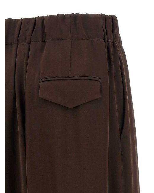 Jil Sander Brown Fluid Viscose Pants