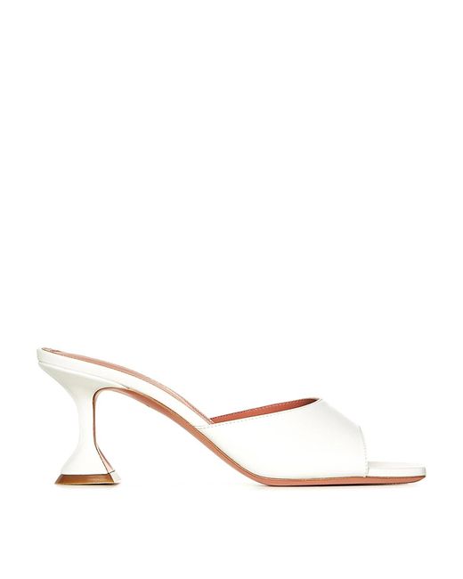 AMINA MUADDI Natural Lupita Slipper 70 Nappa Leather Sandals