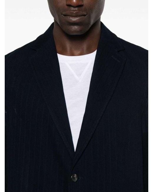 Circolo 1901 Blue Cotton Single-Breasted Jacket for men