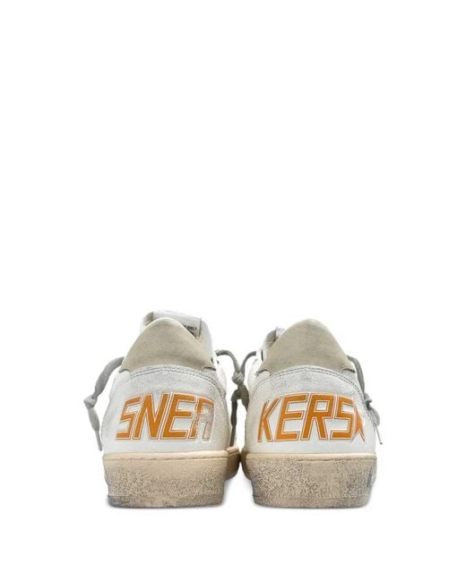 Golden Goose Deluxe Brand White Nappa Upper Toe Suede Star Leather Heel for men