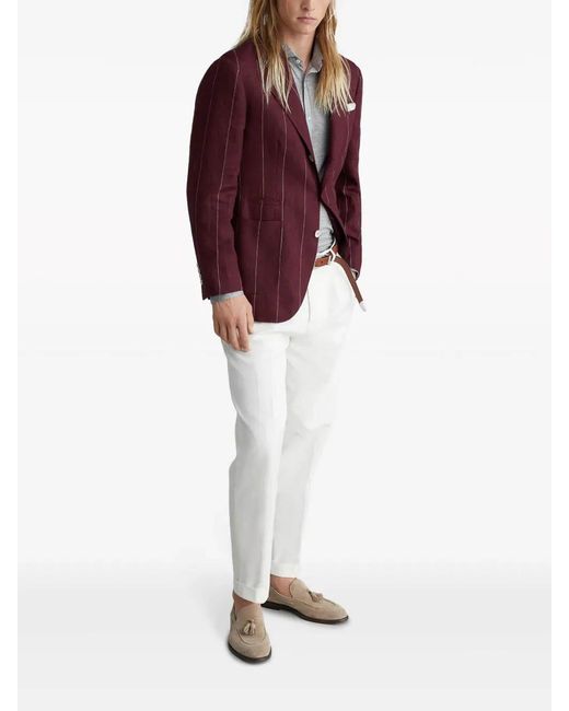 Brunello Cucinelli Gray Silk And Cotton Jersey Shirt for men