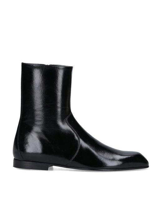 Khaite Black Ankle Boot