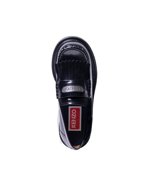 KENZO Blue Smile Heeled Loafers