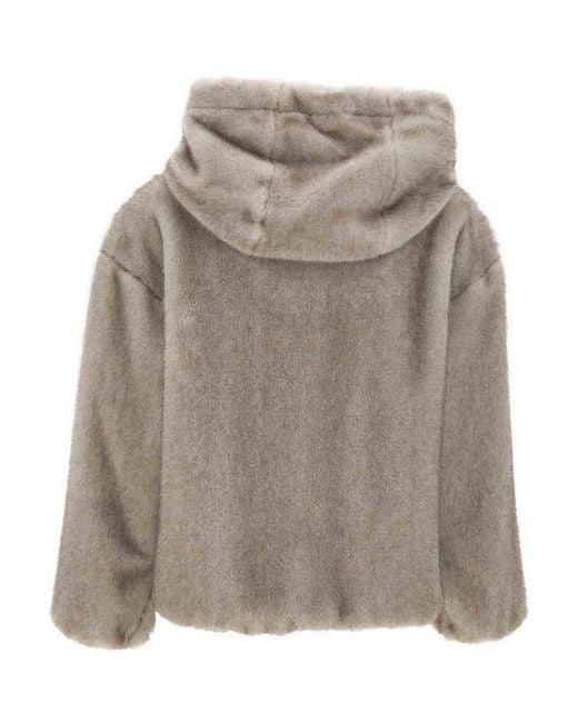 Herno Gray Tailored Coat With Classic Silhouette