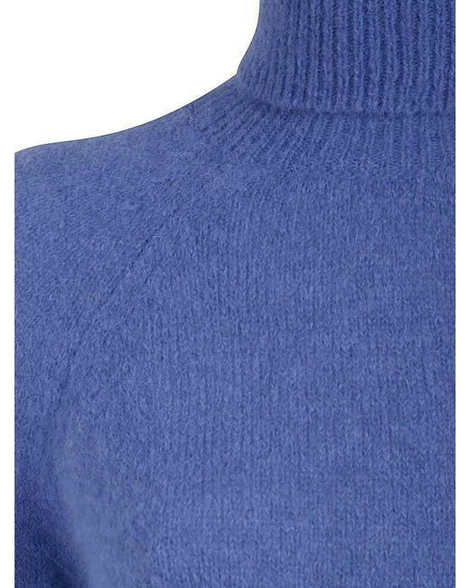 Base London Blue Turtle Neck Sweater