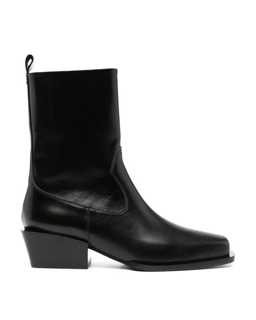 Aeyde Black Bill 60Mm Leather Boots