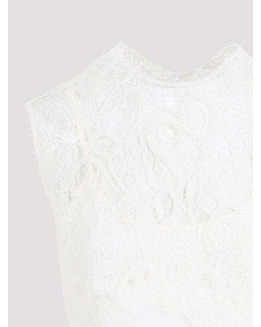 Fabiana Filippi White Silk Top
