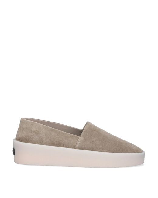Fear Of God Gray Suede Loafers for men