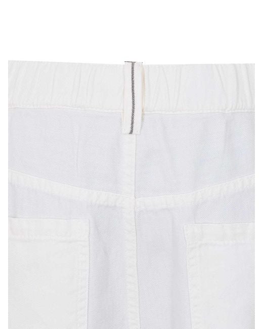 Brunello Cucinelli White Pants